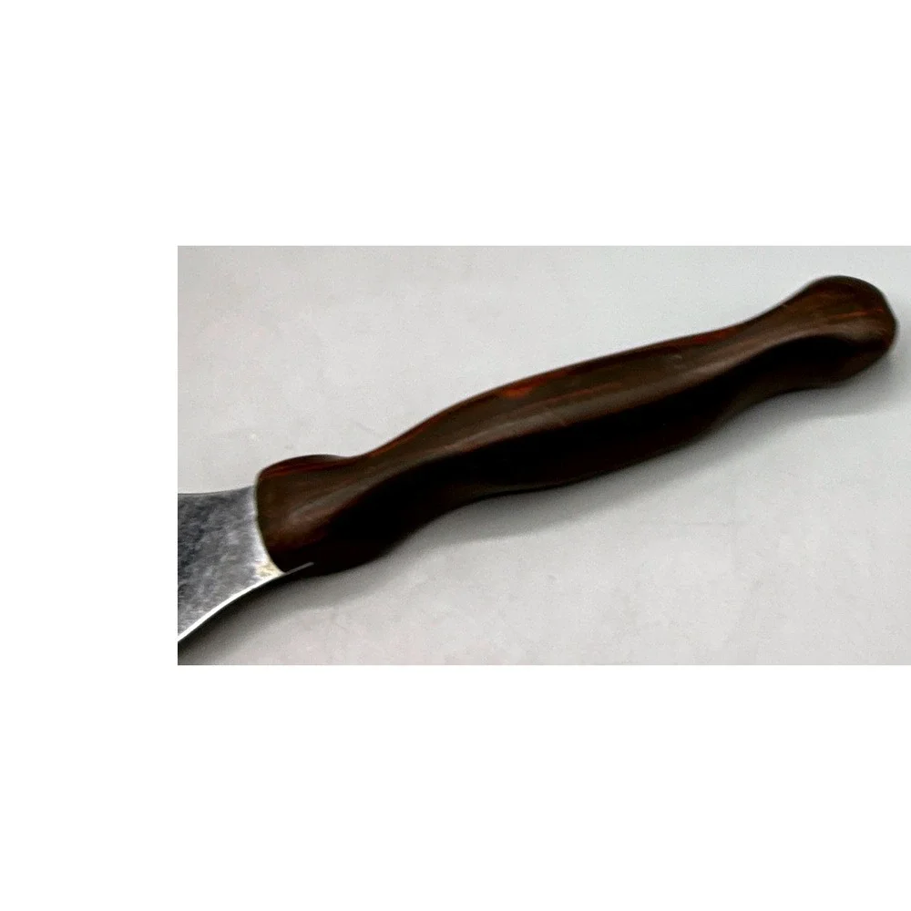 Cutco 1028 Spatula Spreader Stainless Steel Brown Swirl Handle Made in USA 11.5